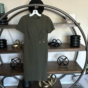 Green banana republic dress brand new with raged never used
